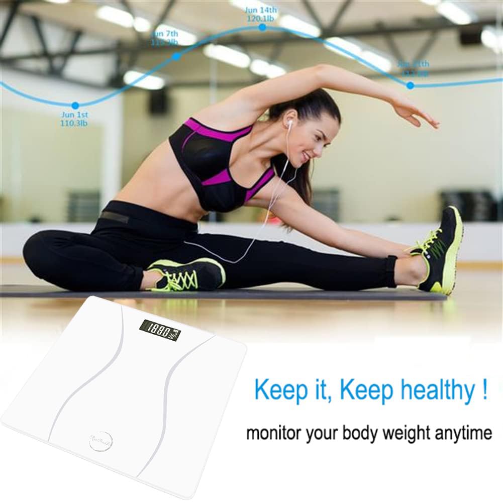 **Digital Bathroom Scale for Body Weight & BMI - Accurate Weight Loss Tracking for Home & Gym Use**