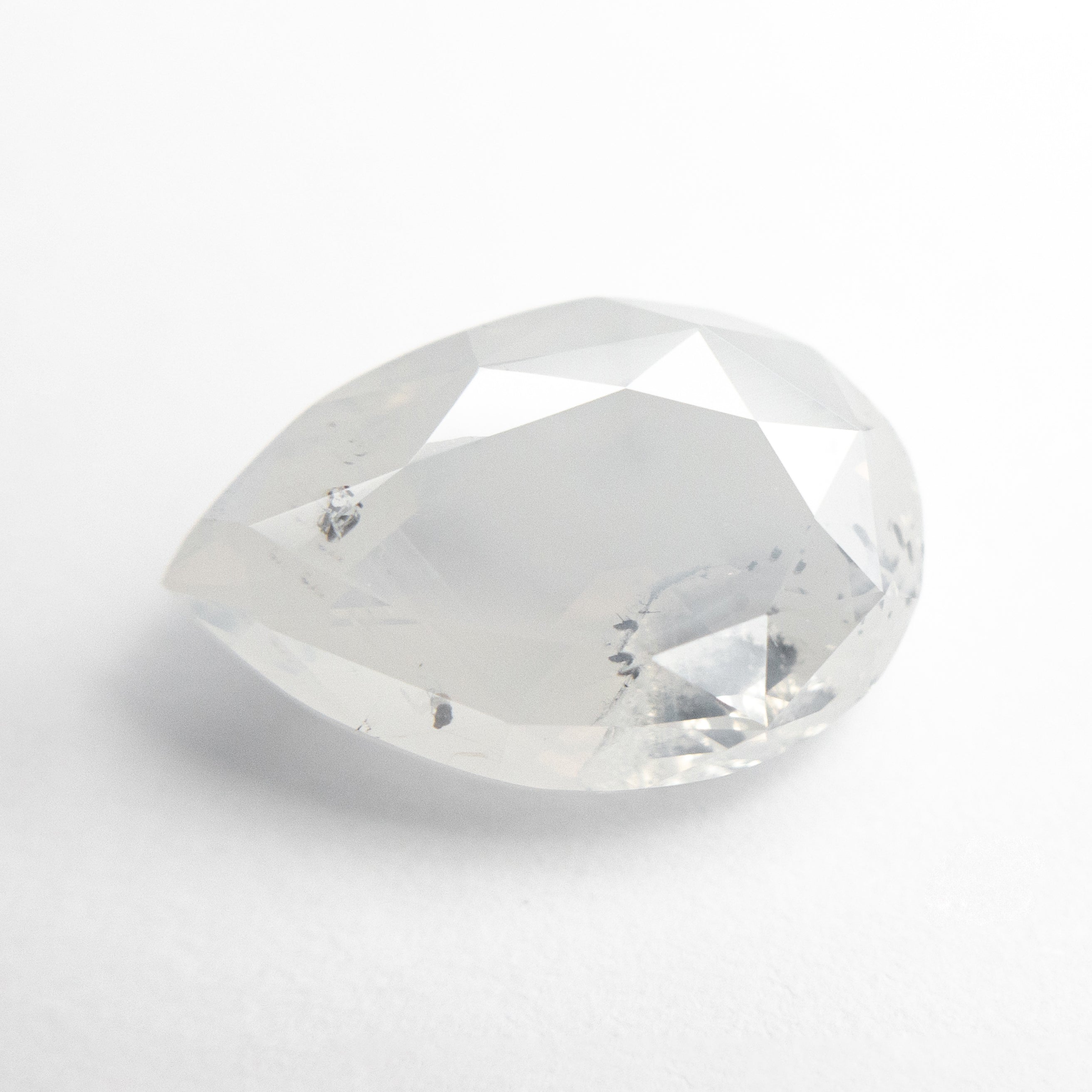 3.13ct Fancy White Pear Double Cut Diamond - 11.49x7.54x4.46mm Size for Engagement Rings & Fine Jewelry Making