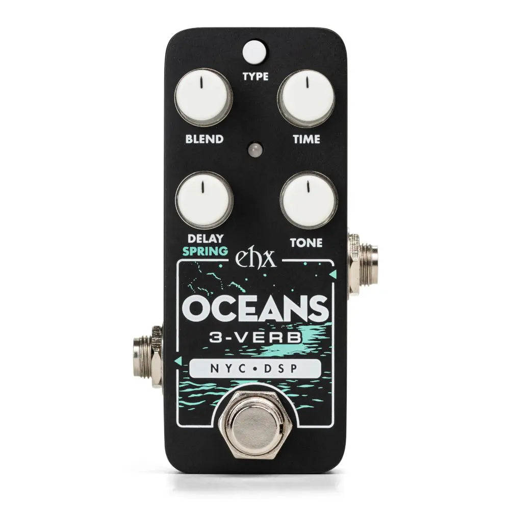 Electro Harmonix Pico Oceans 3 Verb Multi-Function Reverb Pedal - Professional Guitar Effects Processor for Studio & Live Performances