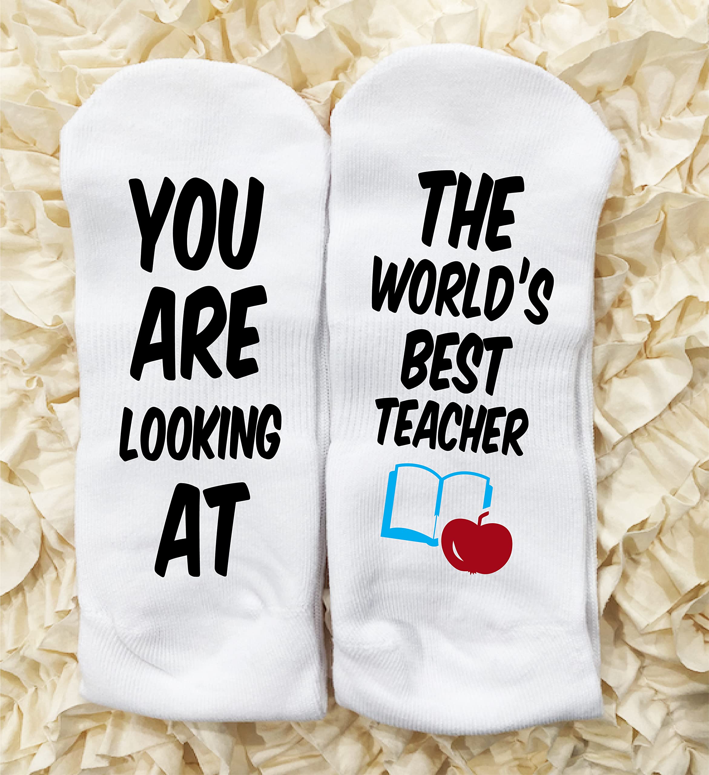 Funky Novelty Socks with Inspirational Sayings - Handmade Comfortable Socks for Men & Women (Sizes 6-14) - Durable Funny Teacher Gifts for Classroom, Office & Daily Wear