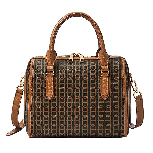 Brown Chain Print