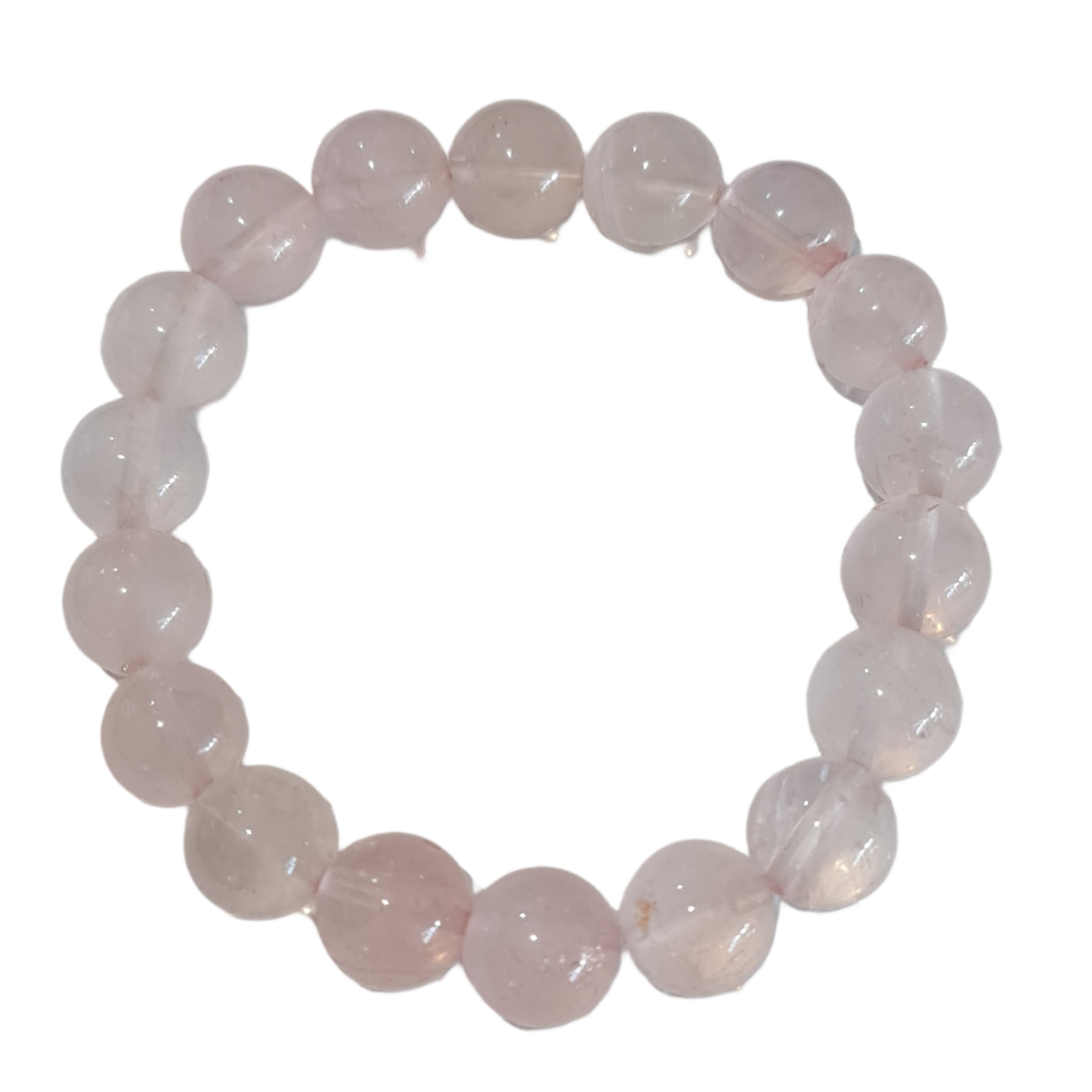 Rose Quartz Love Stone Bracelet for Women - Healing Crystal Jewelry for Positive Energy & Self-Love (Perfect for Meditation, Yoga & Everyday Wear)