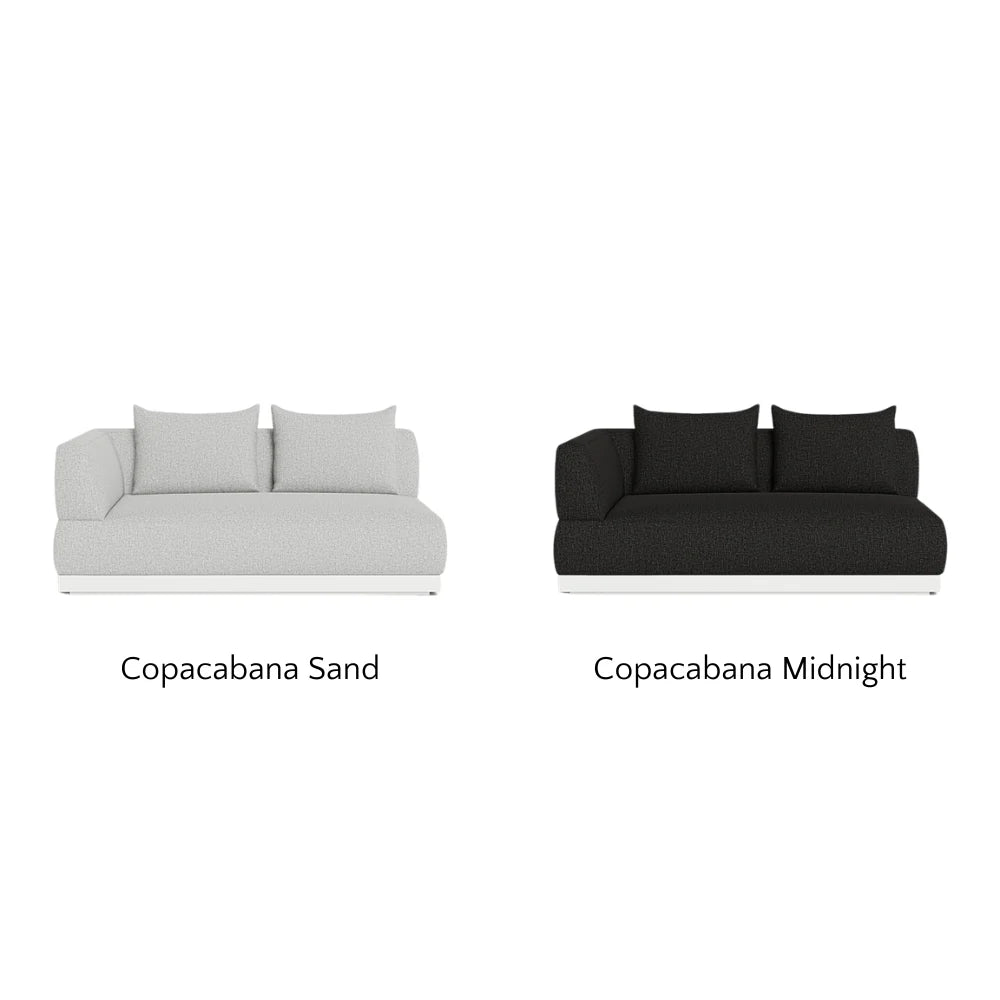 Amalfi 2-Seat Left-Arm Outdoor Sectional Sofa Set - Weather-Resistant Patio Furniture for Garden, Poolside & Backyard Relaxation