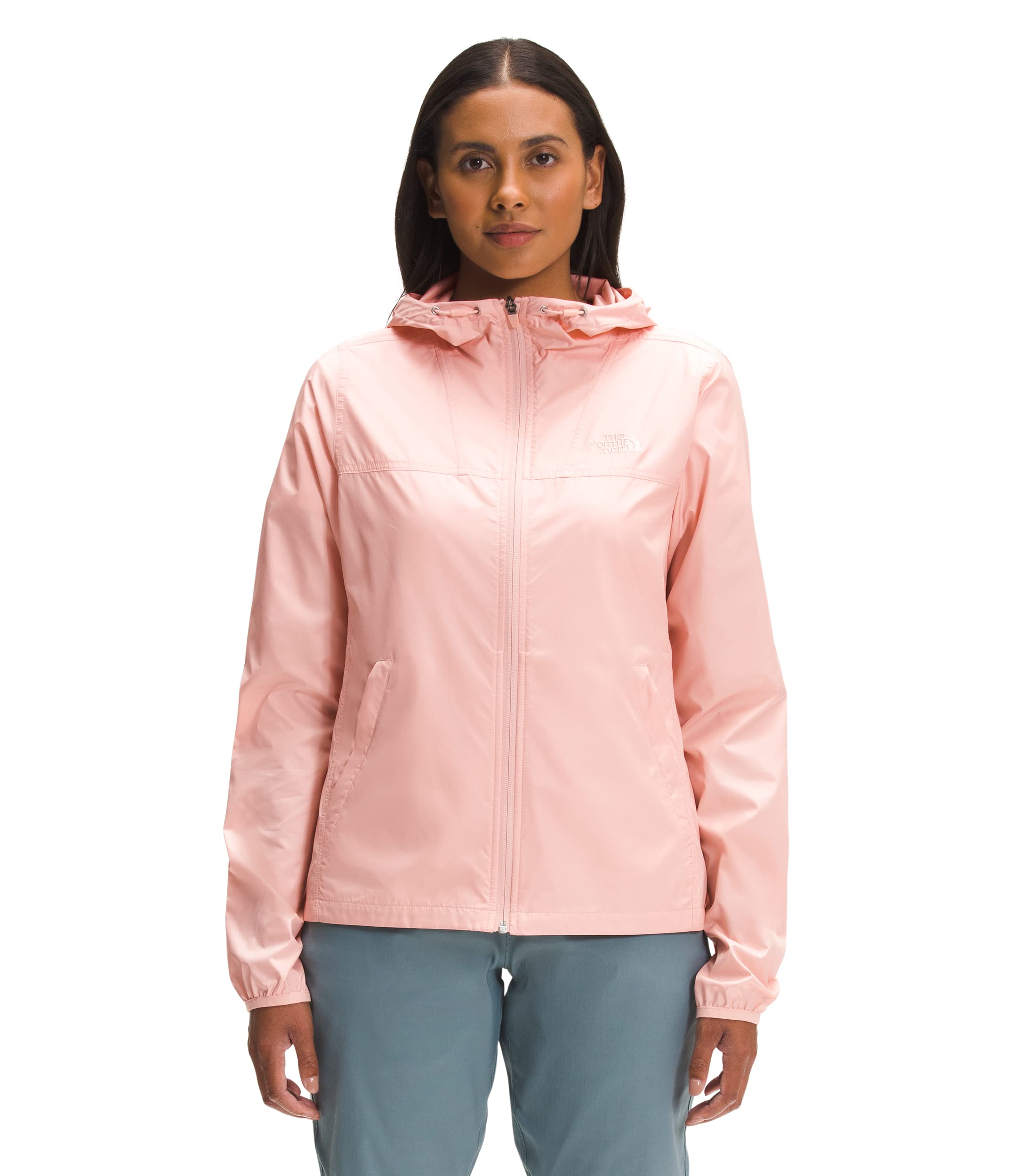 The North Face Women's Cyclone Jacket - Waterproof Windbreaker, Lightweight Hiking Jacket for Outdoor Adventures, Evening Sand Pink, XX-Large - Perfect for Camping, Hiking & Travel