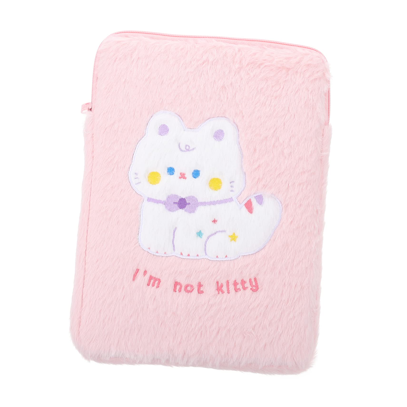 FELTECH Girl's Plush Tablet Bag with Storage Pocket - Perfect for School & Travel
