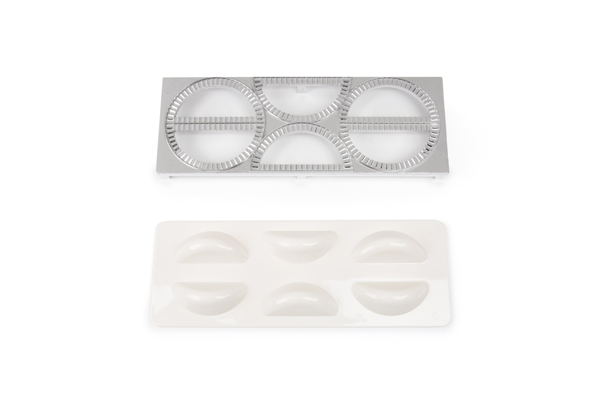 Fox Run Pierogi Maker - 4 x 10.5 x 1 Inches Stainless Steel Dumpling Press - Perfect for Making Homemade Polish Dumplings, Potstickers & Gyoza