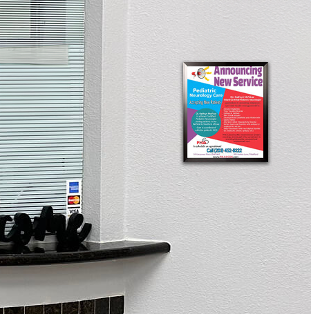 8x10 Poster Frame - Carbon Steel SwingFrame Display for Wall Art, Photos & Certificates - Perfect for Home, Office & Gallery Decor