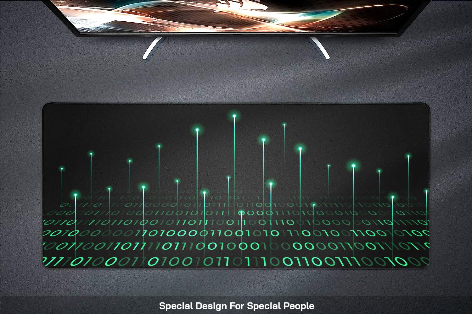 **Large Gaming Mouse Pad - 31.5 x 15.7 Inch Extended Non-Slip Desk Mat with Stitched Edges for PC, Laptop, Office & Gaming - Perfect for Coding, Work & Esports**