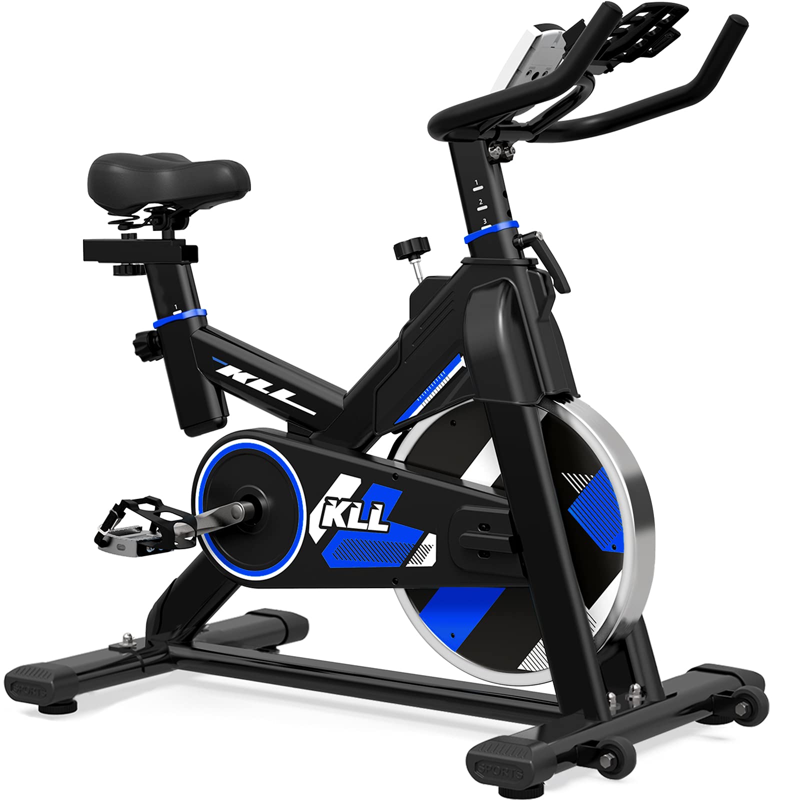 LABODI Exercise Bike - Heavy Duty Indoor Cycling Bike for Home Gym, 35 LBS Flywheel Belt Drive Stationary Bike with Thickened Frame (Upgraded Version) - Perfect for Cardio Workouts, Weight Loss & Home Fitness Training
