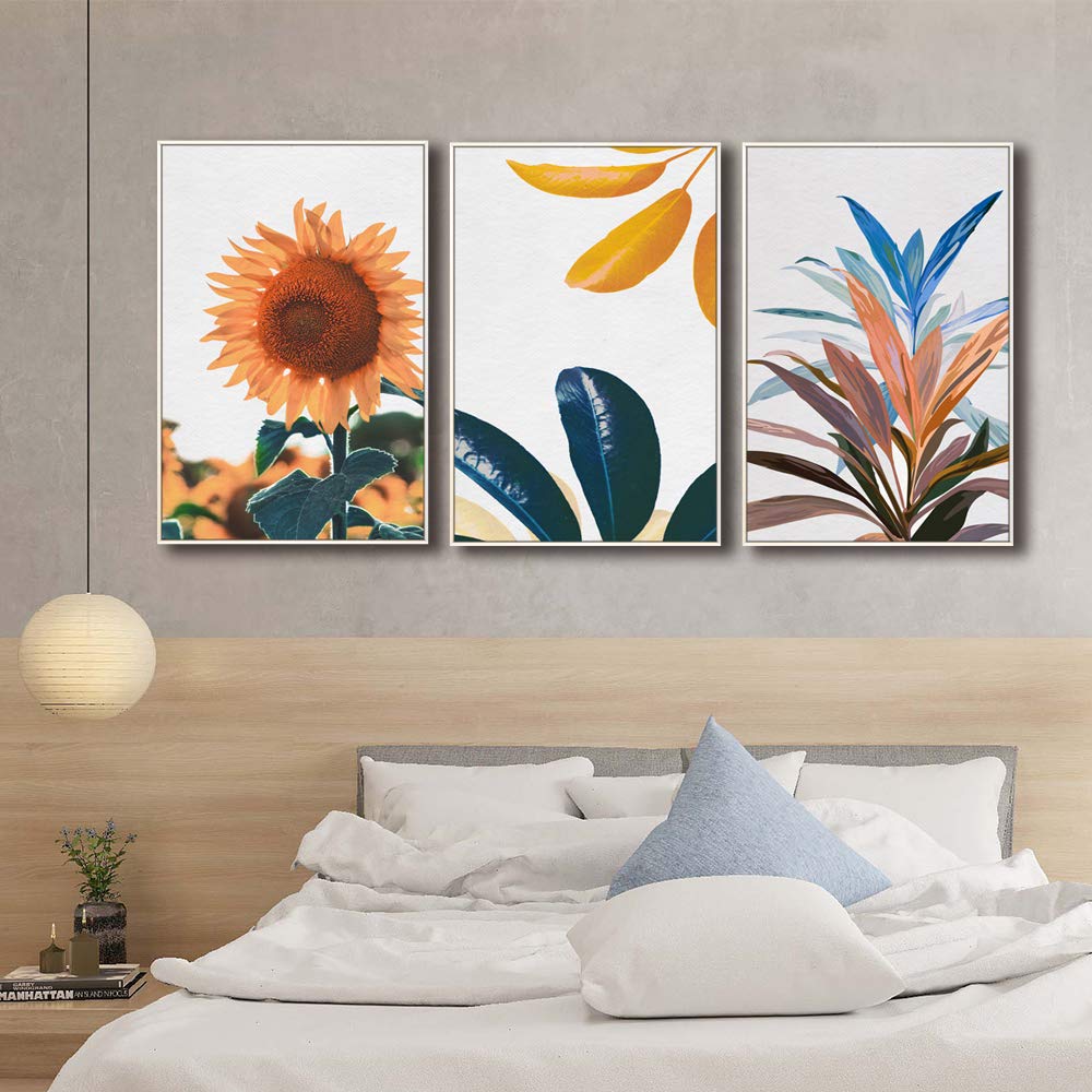 IDEA4WALL Framed Canvas Wall Art Set - 3 Panels 24