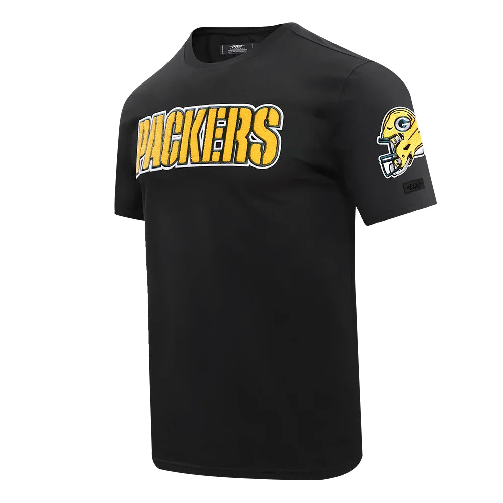 Green Bay Packers Men's Classic Chenille Tee Shirt | NFL Football Fan Apparel | Game Day & Casual Wear