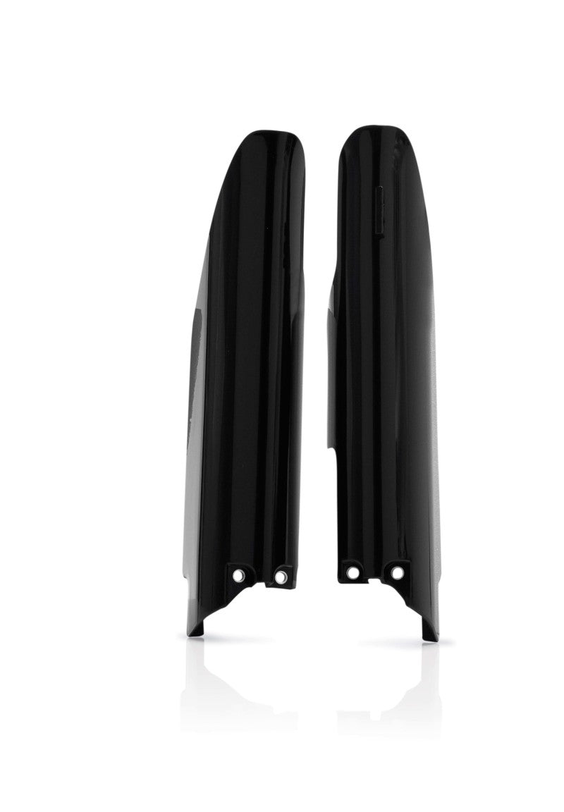 Acerbis Lower Fork Cover Set for 2007-2018 Suzuki RM/RMZ250 & RMZ450 - Black - Dirt Bike Fork Protectors for Off-Road Racing & Trail Riding