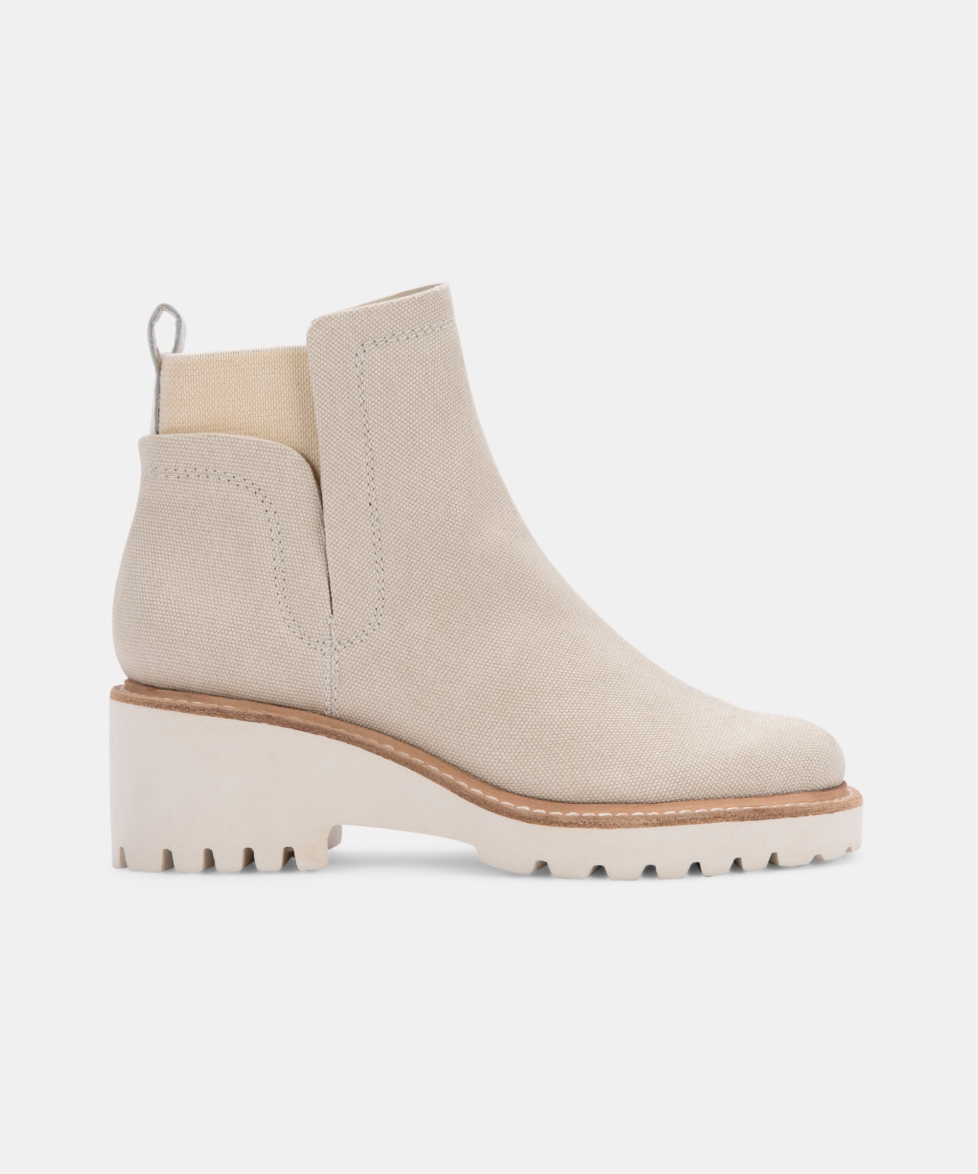 HUEY BOOTIES SANDSTONE CANVAS Shoes - Comfortable & Stylish Women's Booties for Casual Wear | Perfect for Fall, Winter & Everyday Outfits