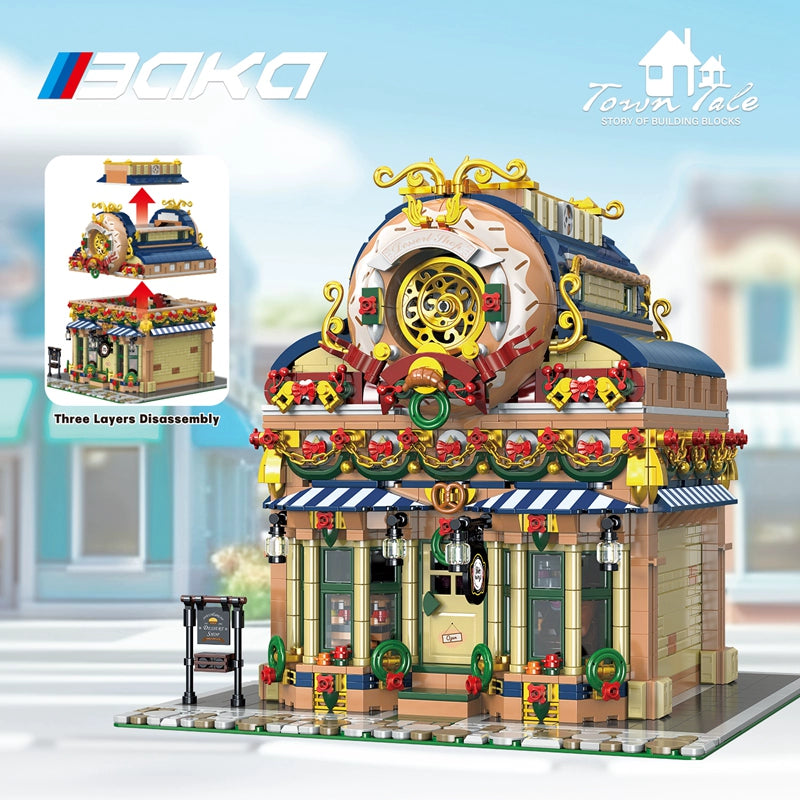 2657PCS Donut Dessert Workshop Building Blocks Set - Creative DIY Dessert Shop Toy for Kids - Perfect for Birthday Gifts, Classroom Activities & STEM Learning