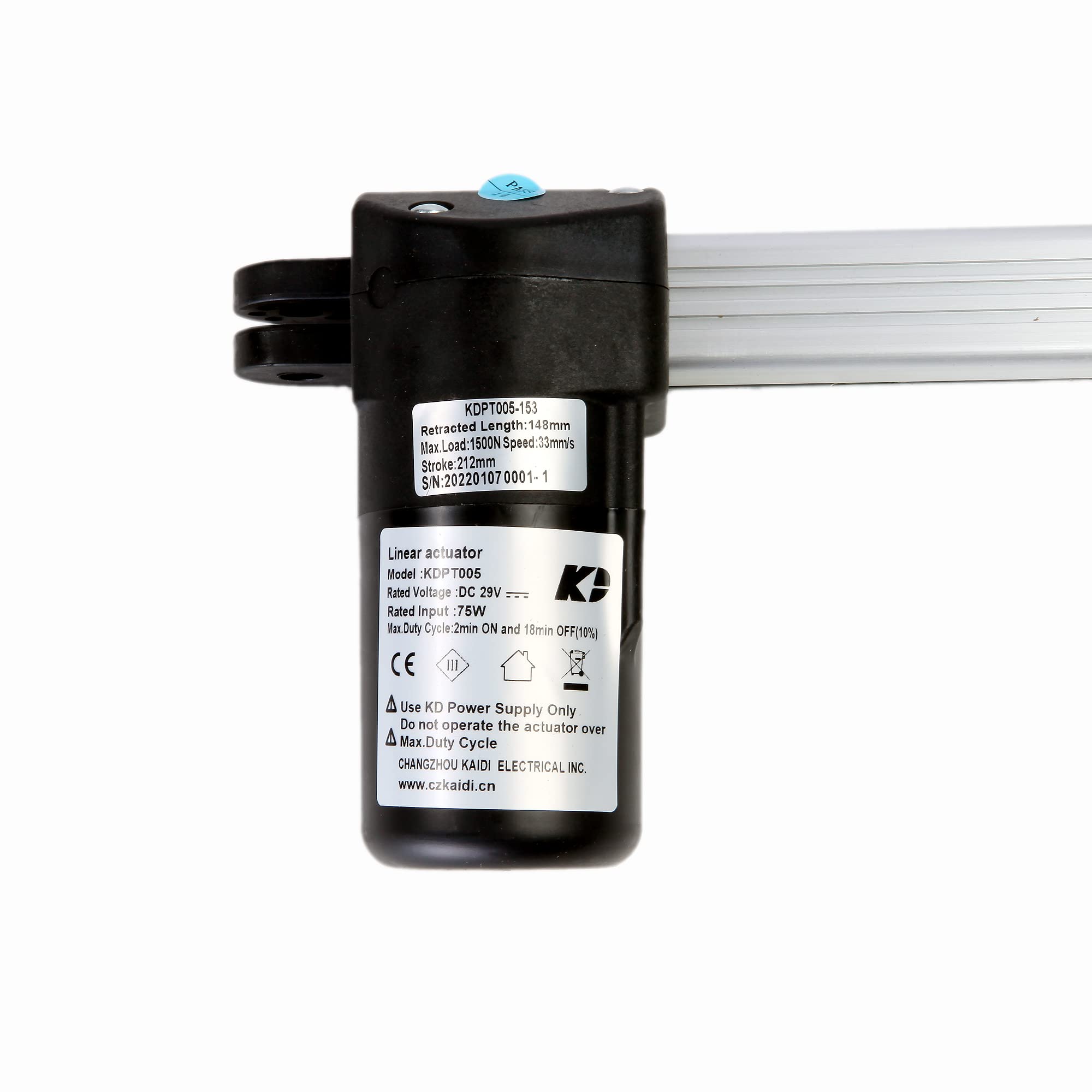 Kaidi KDPT005-153 Linear Actuator Motor - Heavy Duty Replacement for Power Recliner Lift Chairs - Perfect for Home Healthcare & Mobility Assistance