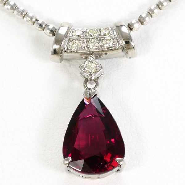 18K White Gold Necklace for Women - Elegant Diamond Pendant Jewelry Gift for Anniversary, Valentine's Day & Special Occasions
