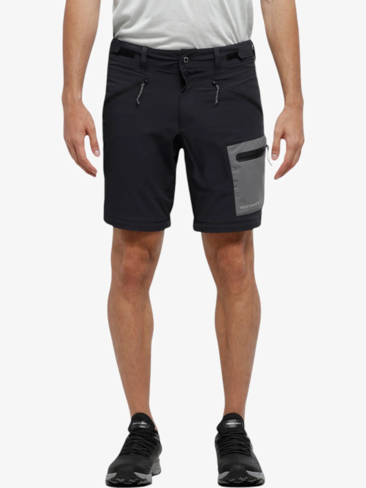 Men's Convertible Hiking Pants - Rex Trekking Detachable Outdoor Pants for Camping & Travel - Lightweight Quick-Dry Water-Resistant Black Hiking Trousers