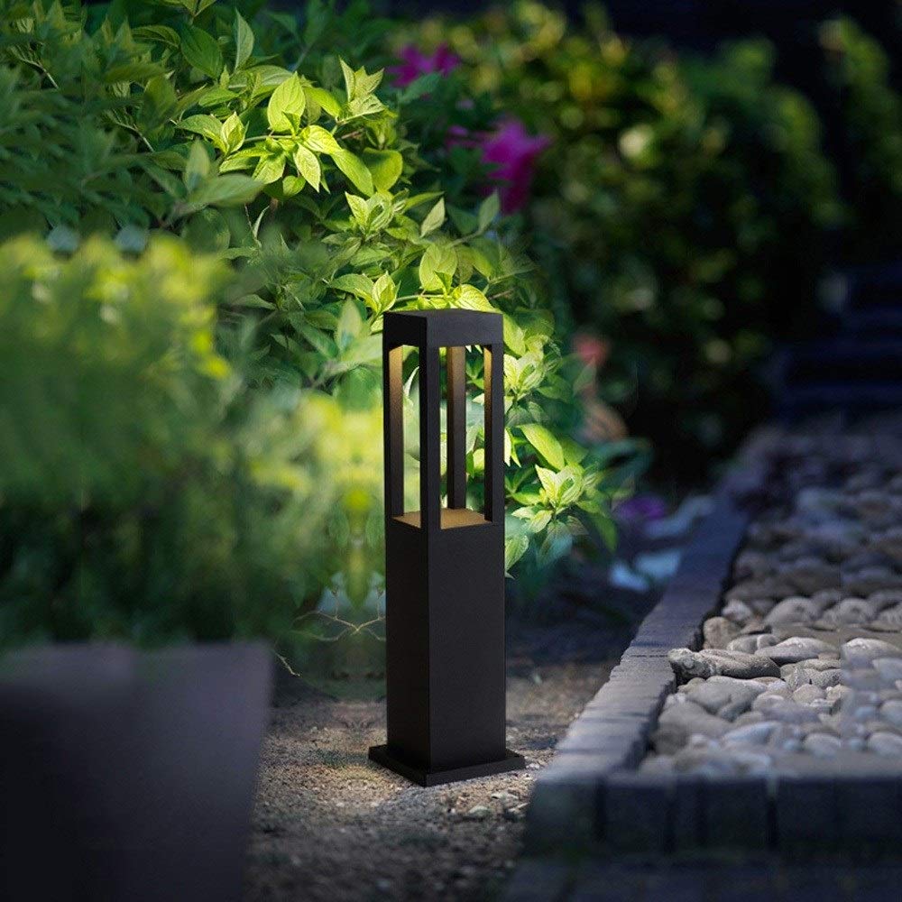 IP65 Waterproof LED Outdoor Post Lantern - Durable Landscape Lighting for Garden, Patio, Deck & Pool Area | Weather-Resistant Exterior Decoration Light for Yard, Courtyard & Community Spaces