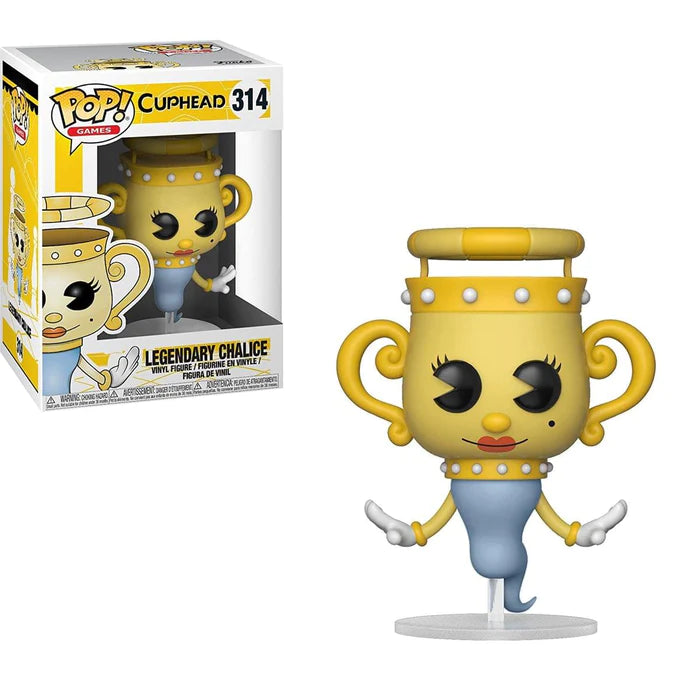 Cuphead Legendary Chalice Collectible Figure #314 - Rare Vaulted Edition for Gamers & Collectors - Perfect for Display, Gaming Room Decor, and Gift for Cuphead Fans
