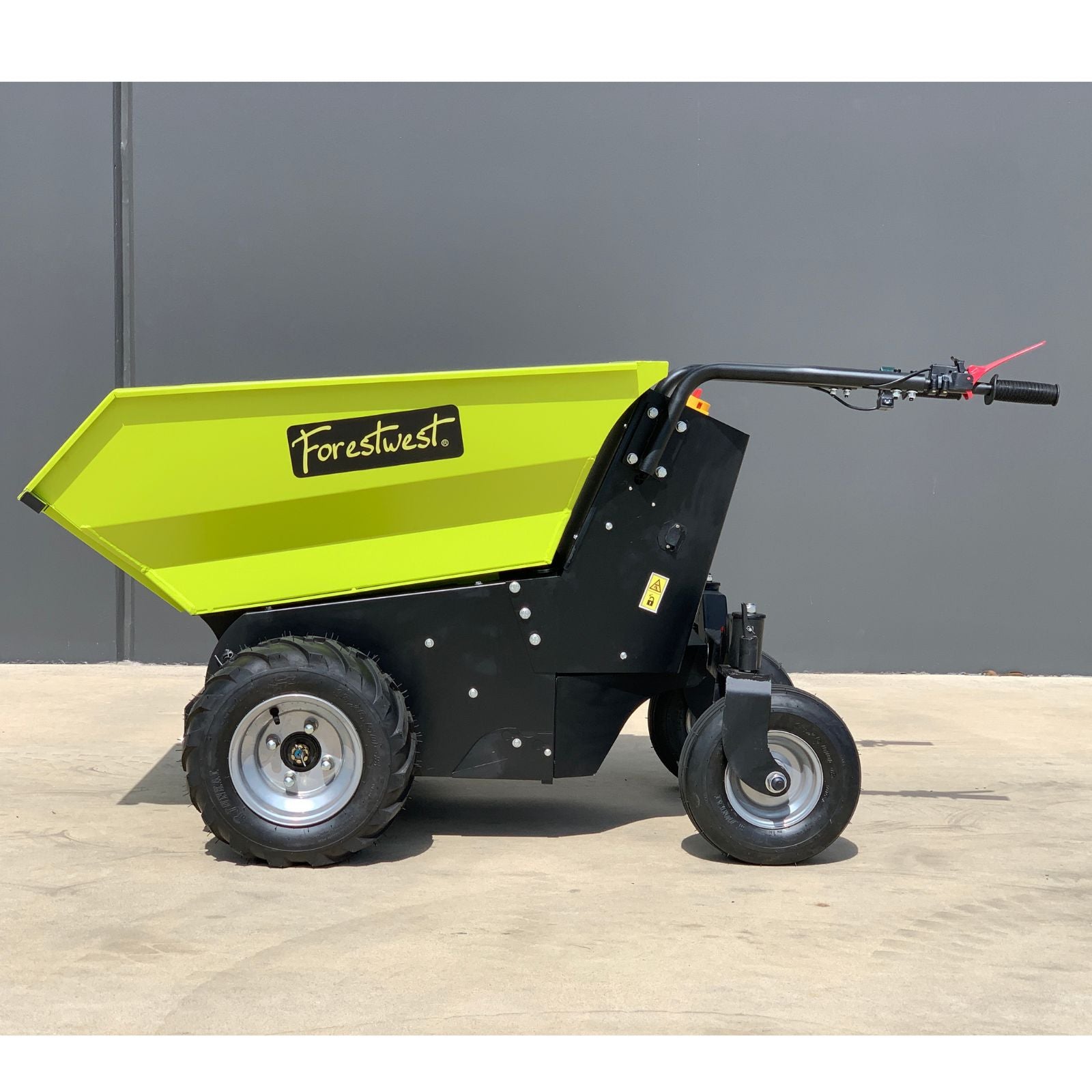 Forestwest 500KG Electric Wheelbarrow - Heavy Duty Mini Dumper with Auto Tip Feature (Model BM11082) for Construction, Gardening & Landscaping Projects