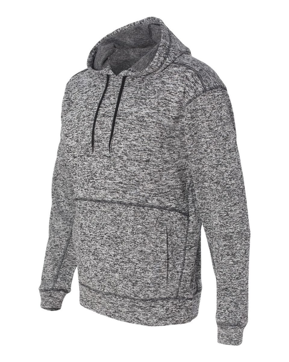 J America Cosmic Poly Fleece Hooded Sweatshirt - Warm & Soft Charcoal Pullover for Men & Women | Perfect for Outdoor Activities, Camping & Casual Wear