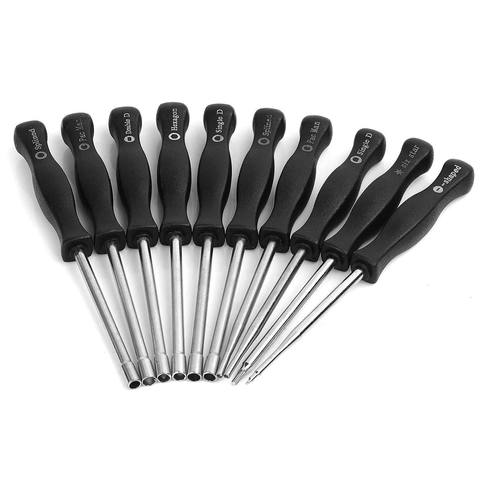 10-Piece Carburetor Cleaning Tool Kit - Small Engine Carburetor Adjustment Screwdriver Set for 2-Cycle Engines - Perfect for Motorcycle, Lawn Mower & Chainsaw Tune-Ups