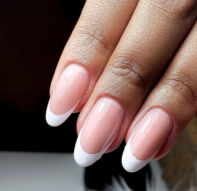 Andreia Semi-Permanent UV LED Gel Nail Polish - Long Lasting 4 Weeks French Manicure with Intense Shine - Color 220 Nude (Soft Pink & Red Shades) - 10.5ml - Perfect for Salon, Home DIY Nail Art & Special Occasions