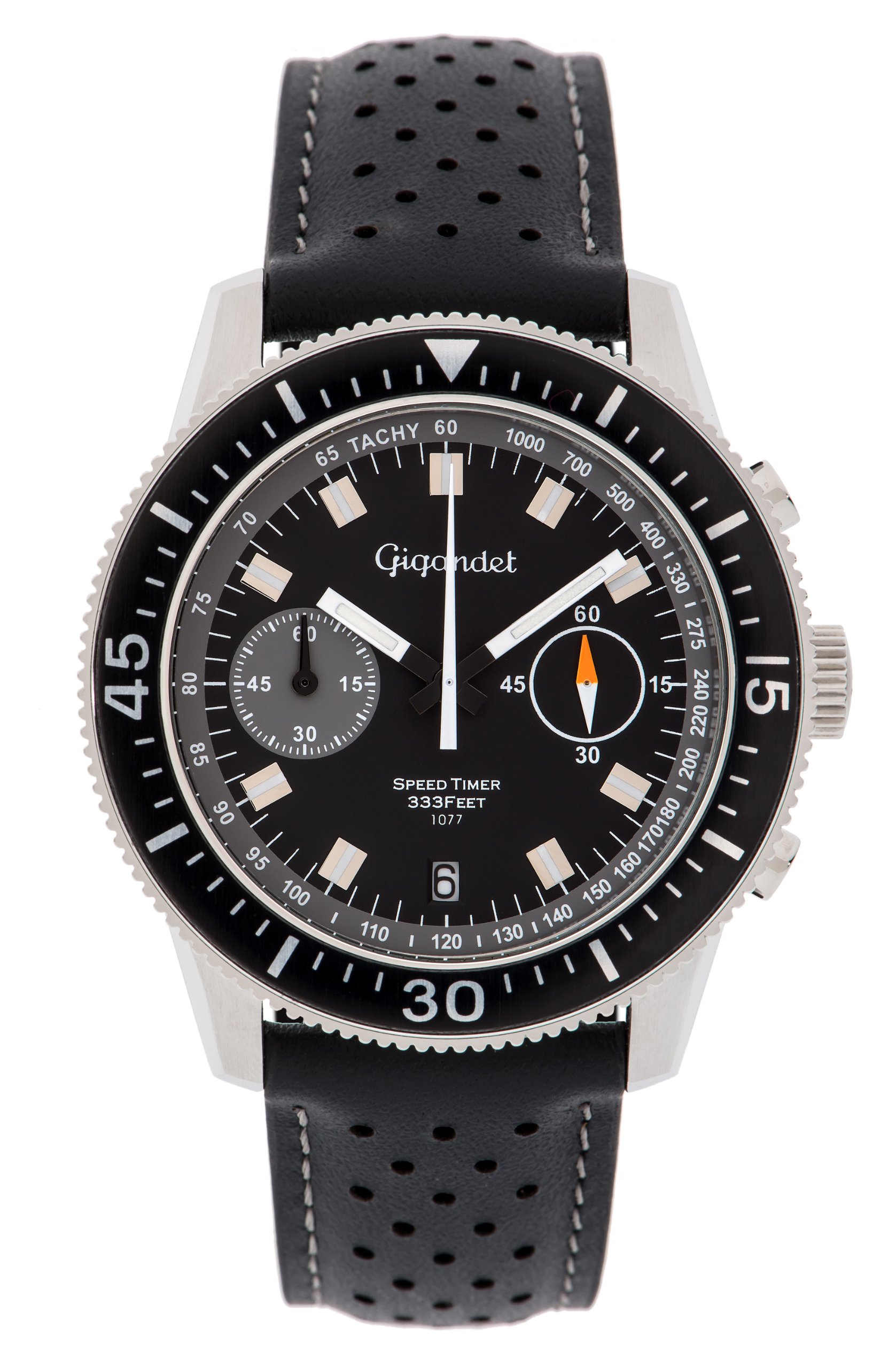 Gigandet Men's Speed Timer Analog Quartz Chronograph Watch - Black G7-009 | Stylish & Durable for Business, Casual & Sports Wear