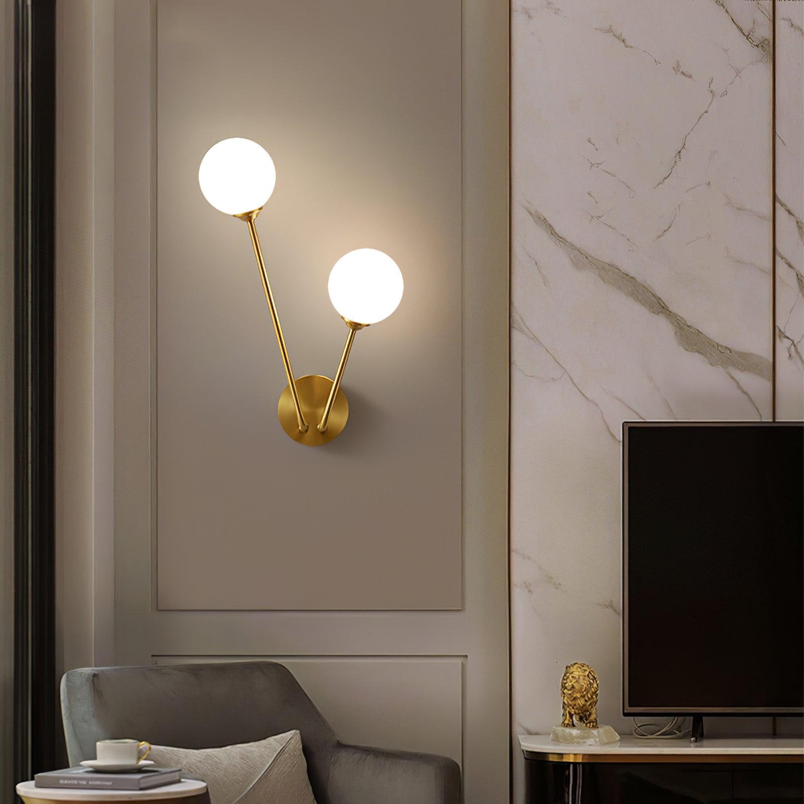 Elegant Crystal Branch Wall Light - Modern LED Sconce for Bedroom, Living Room & Hallway Decor - Energy Saving Dimmable Lighting Fixture