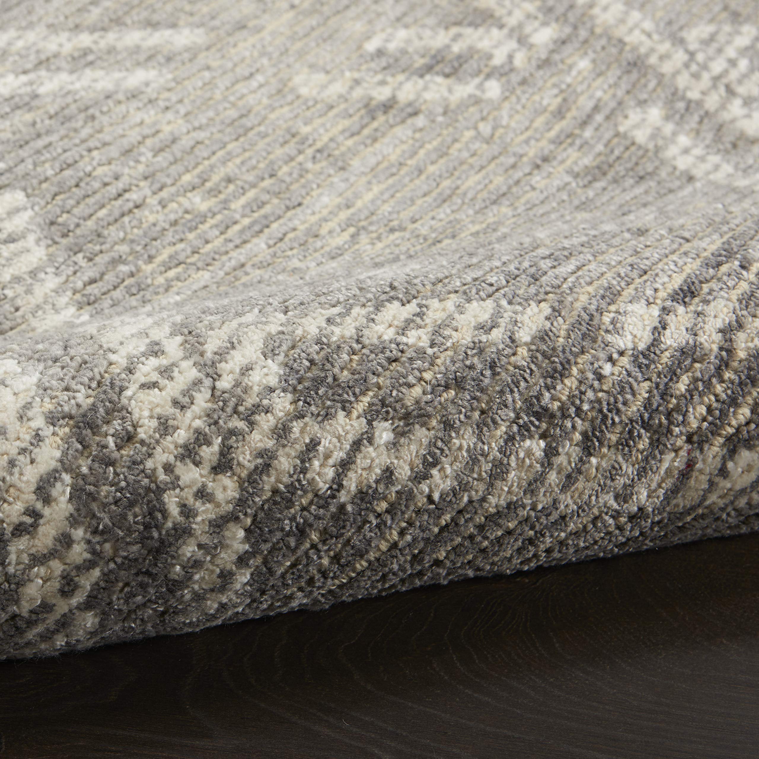 Nourison Venosa Modern Grey/Ivory 3'9