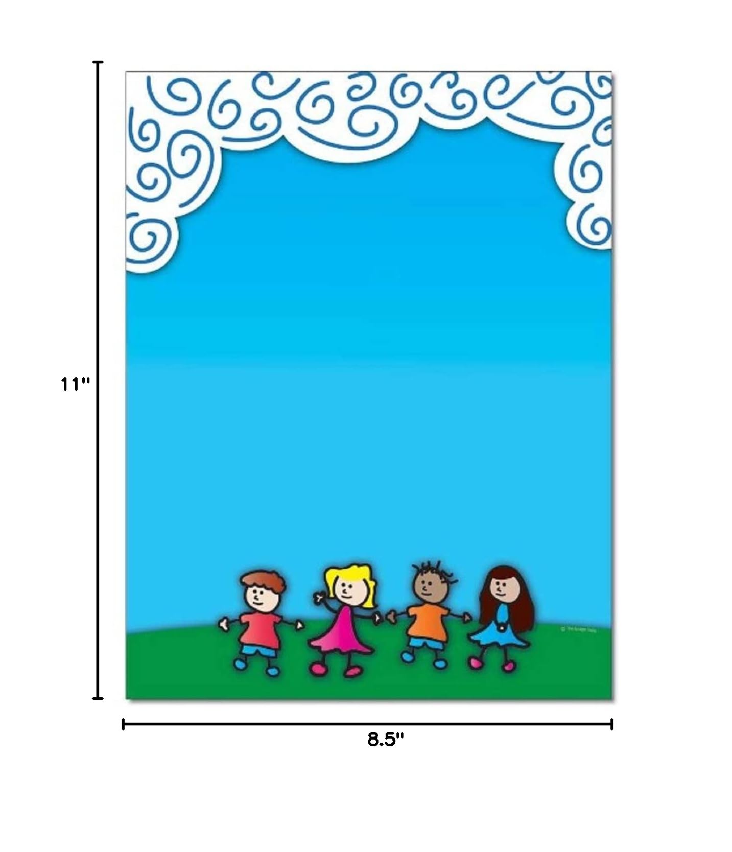 Kids Will Be Kids Letterhead Laser & Inkjet Printer Paper - 100 Sheets Premium Quality for School Projects, Home Printing & Office Use