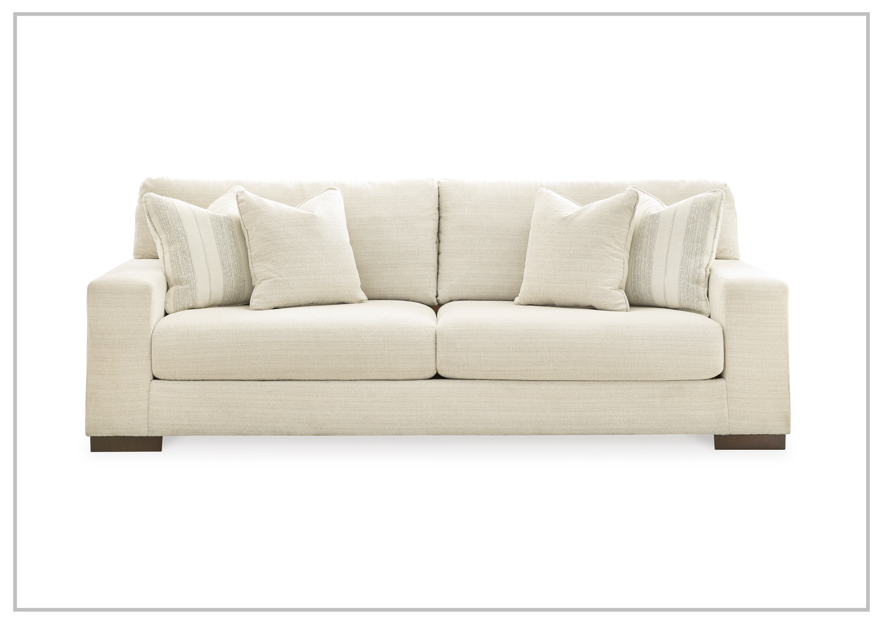 Gio Italia Modena 3-Seater Fabric Sofa in Beige | Modern Living Room Furniture | Comfortable Couches for Home, Office & Lounge