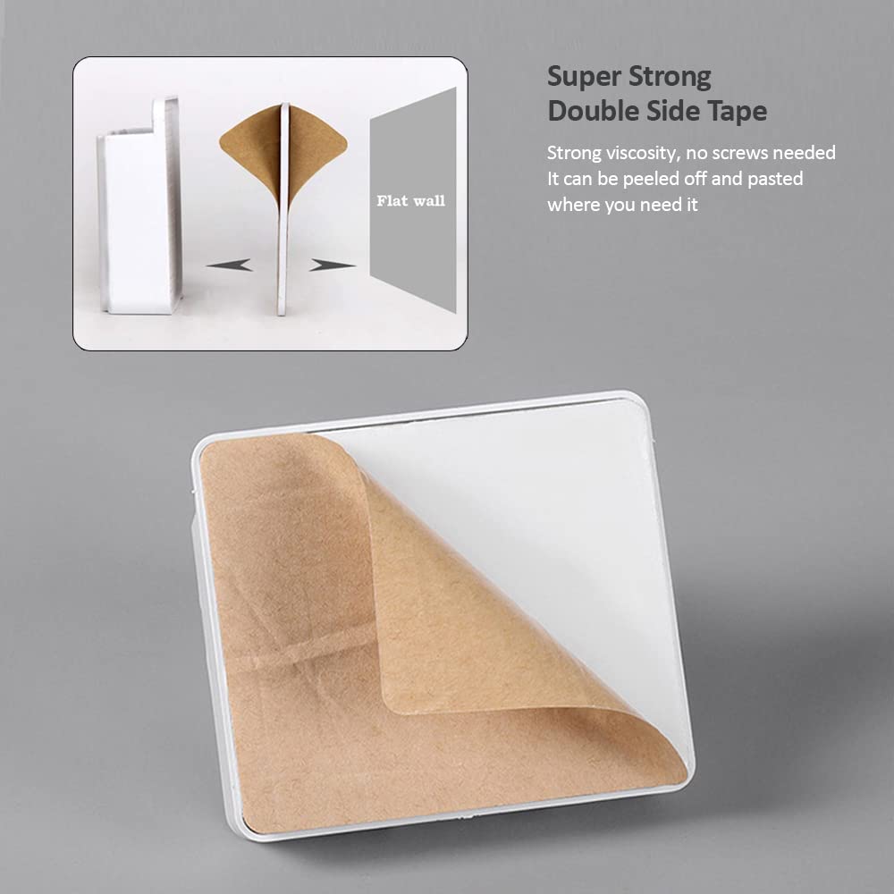 Wall Mount Phone Holder with Self Adhesive - Universal Smartphone Stand for iPhone & Android - Perfect for Shower, Charging & Hands-Free Use