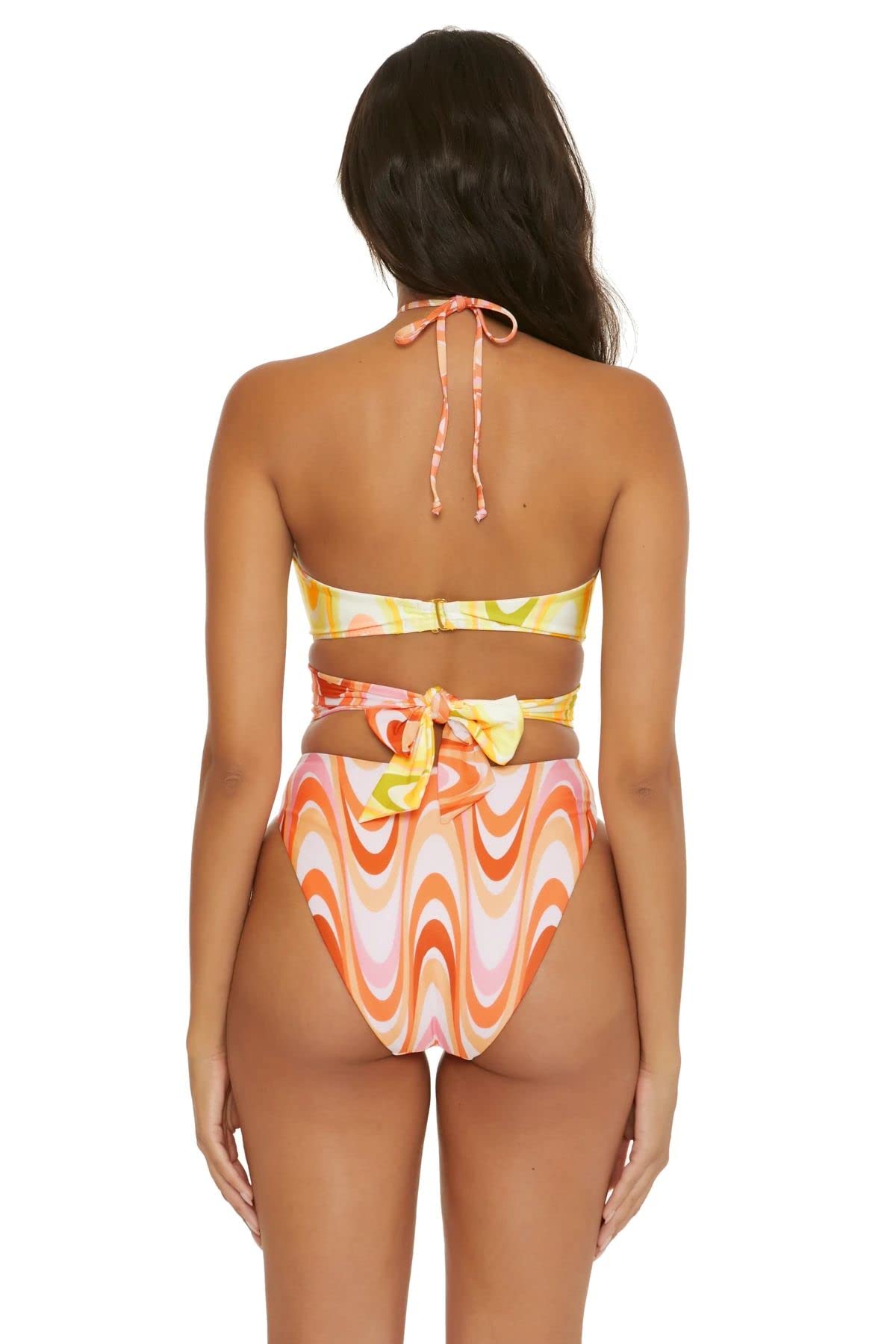 BECCA Whirlpool Margot High Neck One-Piece Swimsuit - Sexy Monokini Bathing Suit for Women, Perfect for Beach Vacations, Pool Parties & Summer Getaways