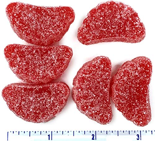 SweetGourmet Cherry Fruit Slices - Bulk Jelly Candy 1 Pound | Soft & Chewy Cherry Flavored Candy for Baking, Snacking & Party Favors