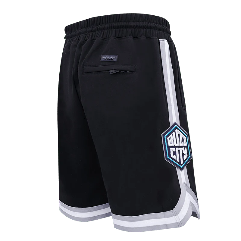 Pro Standard Charlotte Hornets Classic Chenille Shorts BCH351798 - Black NBA Basketball Fan Apparel for Men & Women - Perfect for Games, Parties & Casual Wear