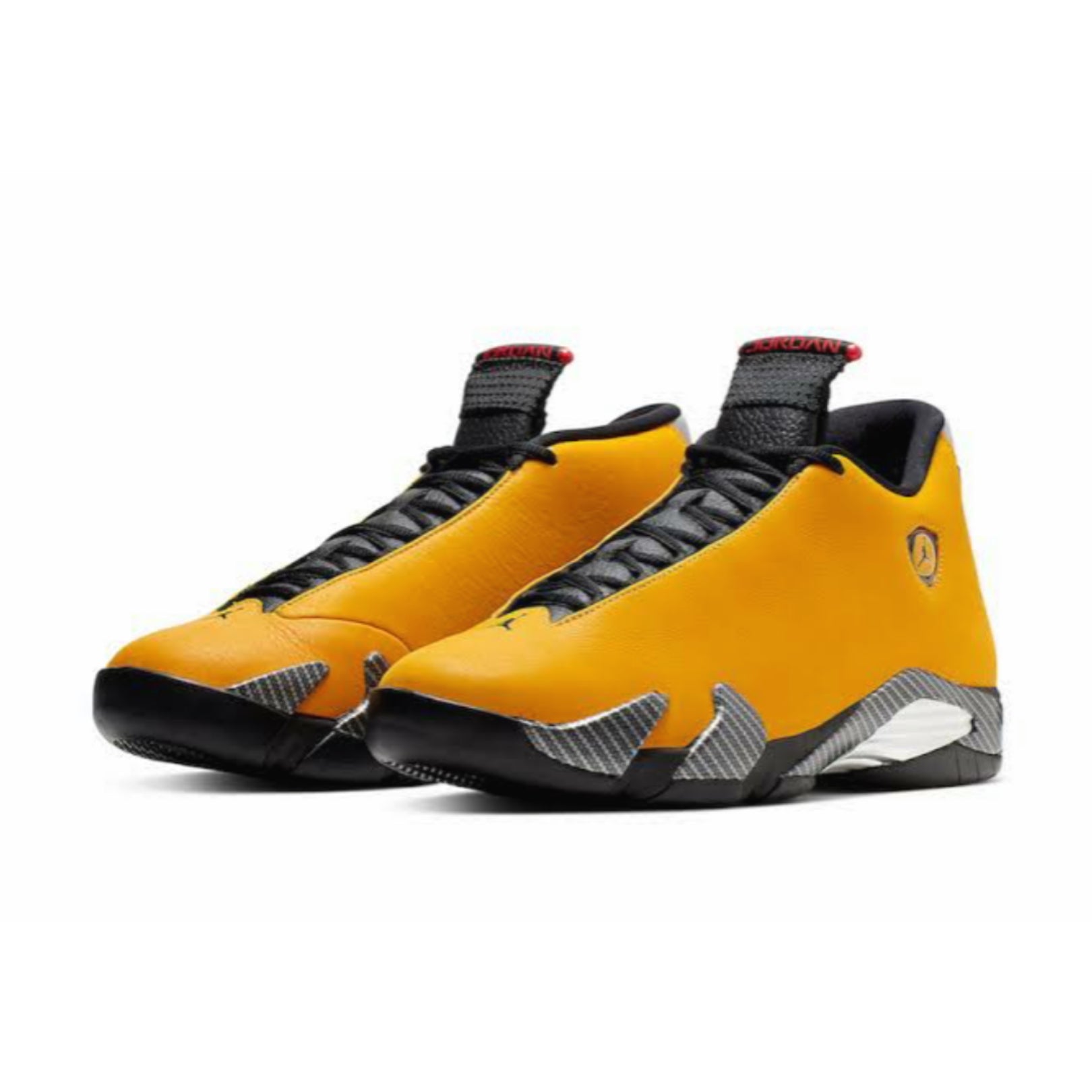 Air Jordan 14 Retro Men's Basketball Shoes - University Gold/Reverse Ferrari Colorway - Perfect for Streetwear & Sneaker Collectors