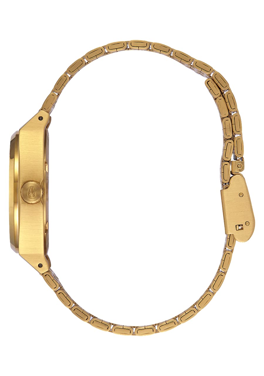Nixon Medium Time Teller A1130 Women's Watch - 31mm Stainless Steel Case, 100m Water Resistant, Silver Dial - Perfect for Swimming, Diving & Everyday Wear