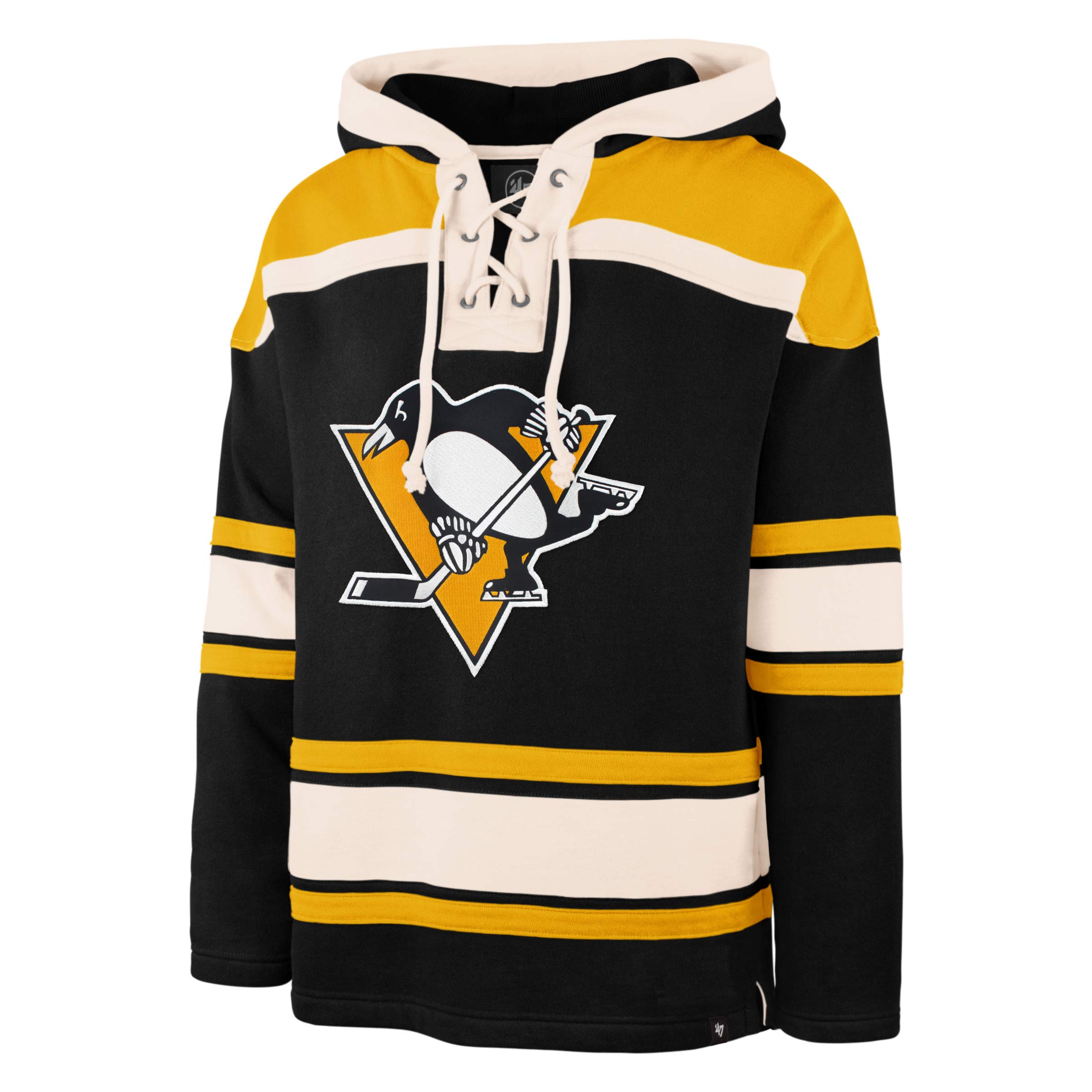 Pittsburgh Penguins '47 Brand Heavyweight Jersey Lacer Hoodie - Men's NHL Hockey Fan Apparel for Game Day & Casual Wear