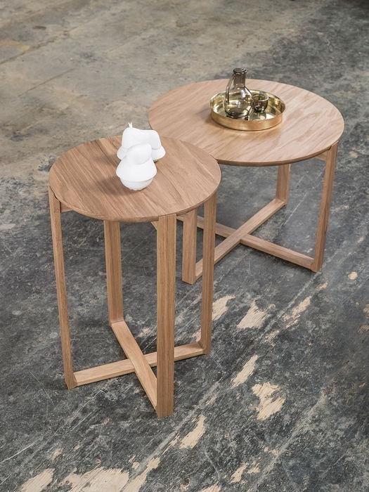 Delta Modern Coffee Table by Ton - Mid-Century Design for Living Room, Lounge & Office - Sturdy & Stylish Wooden Table for Coffee, Books & Decor