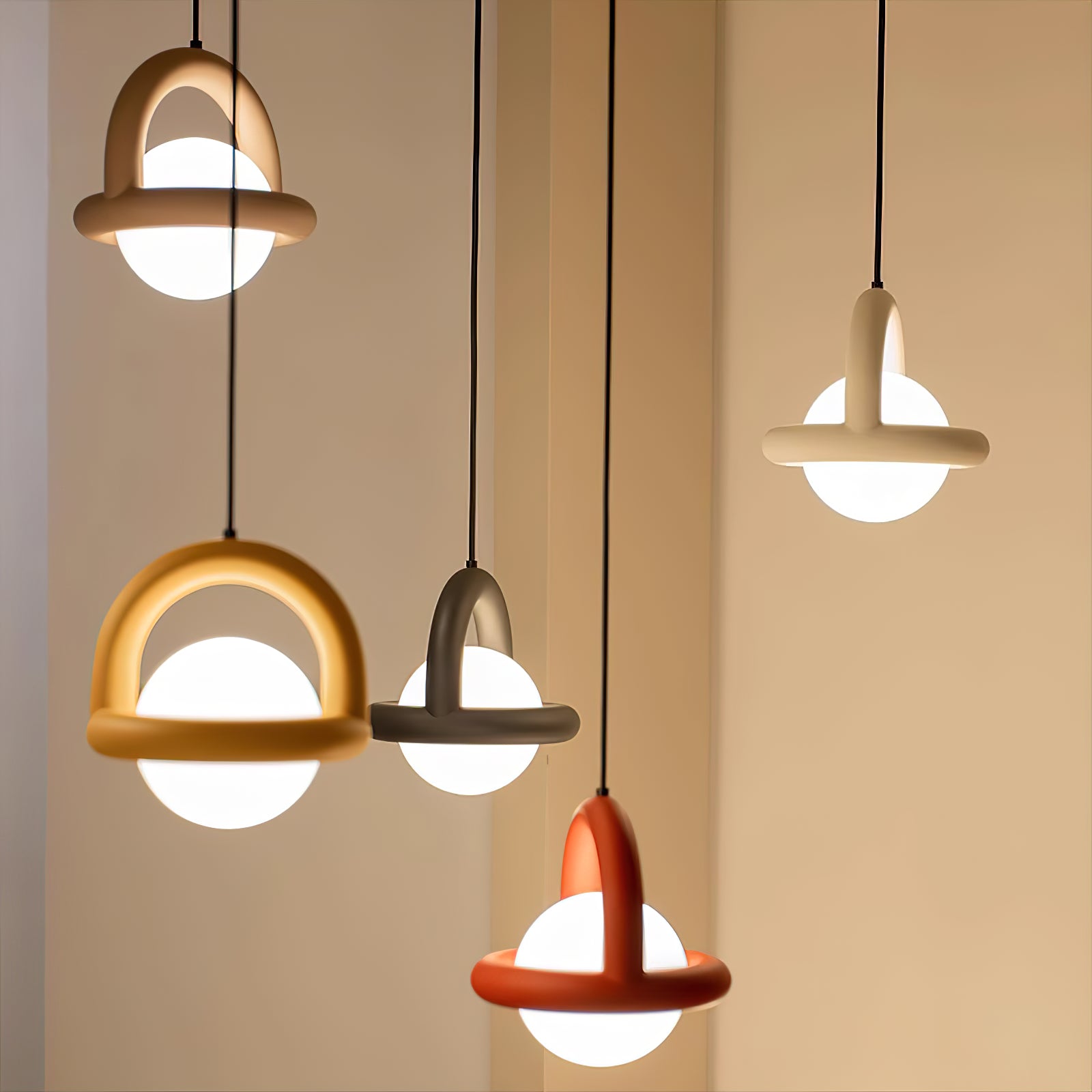 Modern Art Balloon Acrylic Pendant Light - Elegant Ceiling Lamp for Living Room, Bedroom & Dining Room Decor