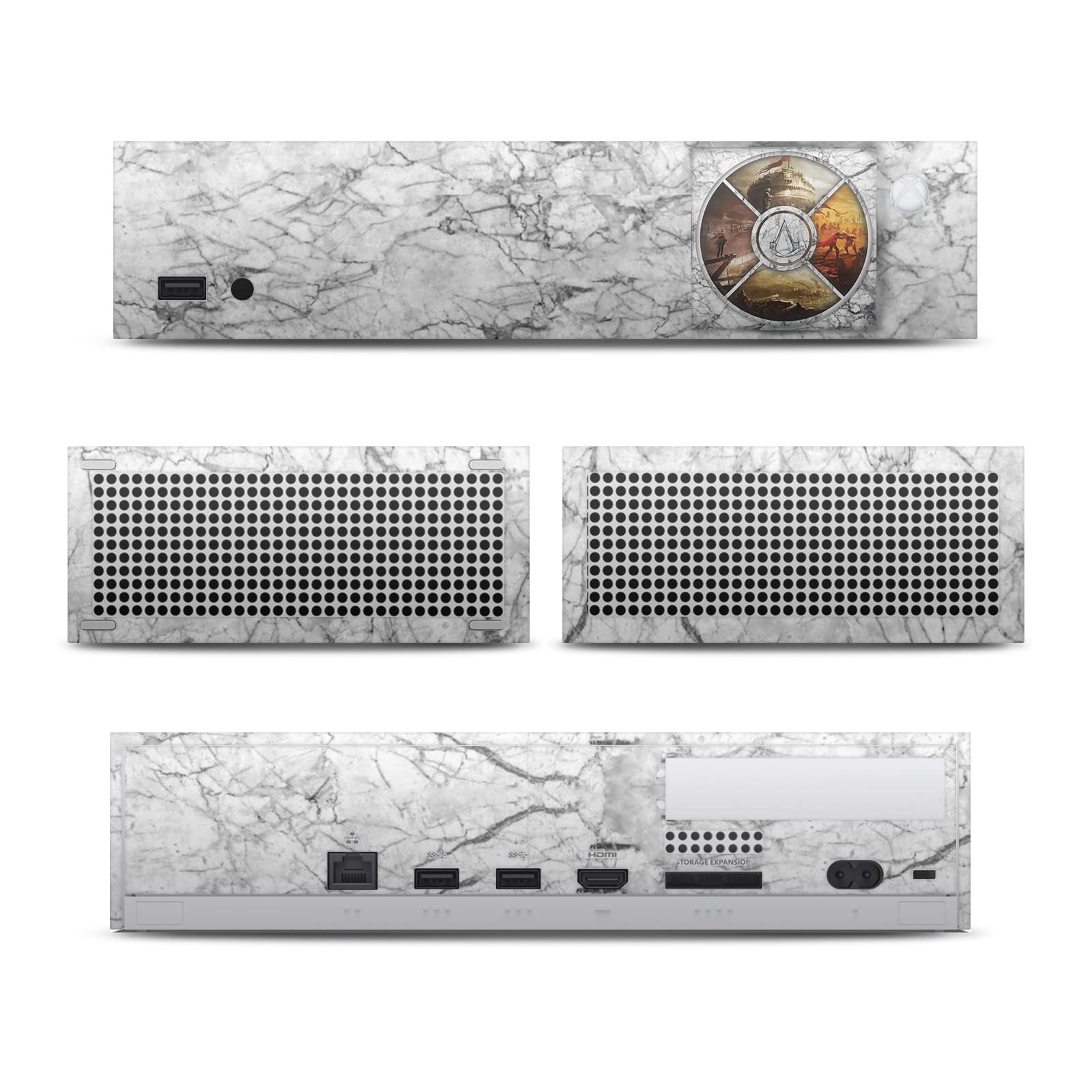 Officially Licensed Assassin's Creed Brotherhood Vinyl Sticker Skin Decal for Xbox Series S Console - Gaming Accessories for Xbox Fans & Collectors - Perfect for Customizing Your Console and Showcasing Your Gaming Style