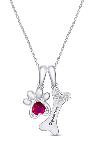 White Gold Over : Simulated Ruby