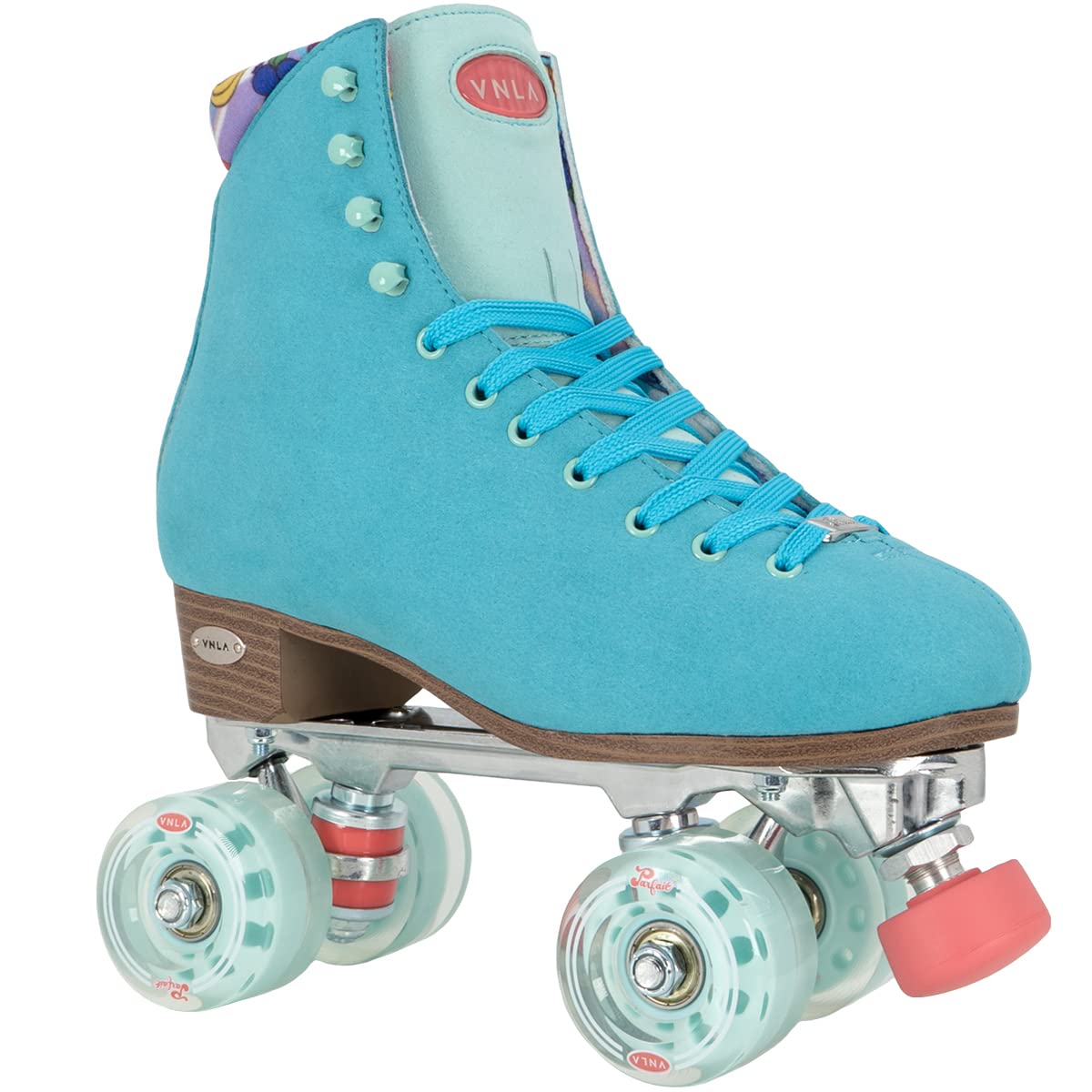 VNLA Parfait Women's Roller Skates - Lightweight, Comfortable Quad Skates for Outdoor & Indoor Skating, Rink, Fitness & Fun - Size 5-10