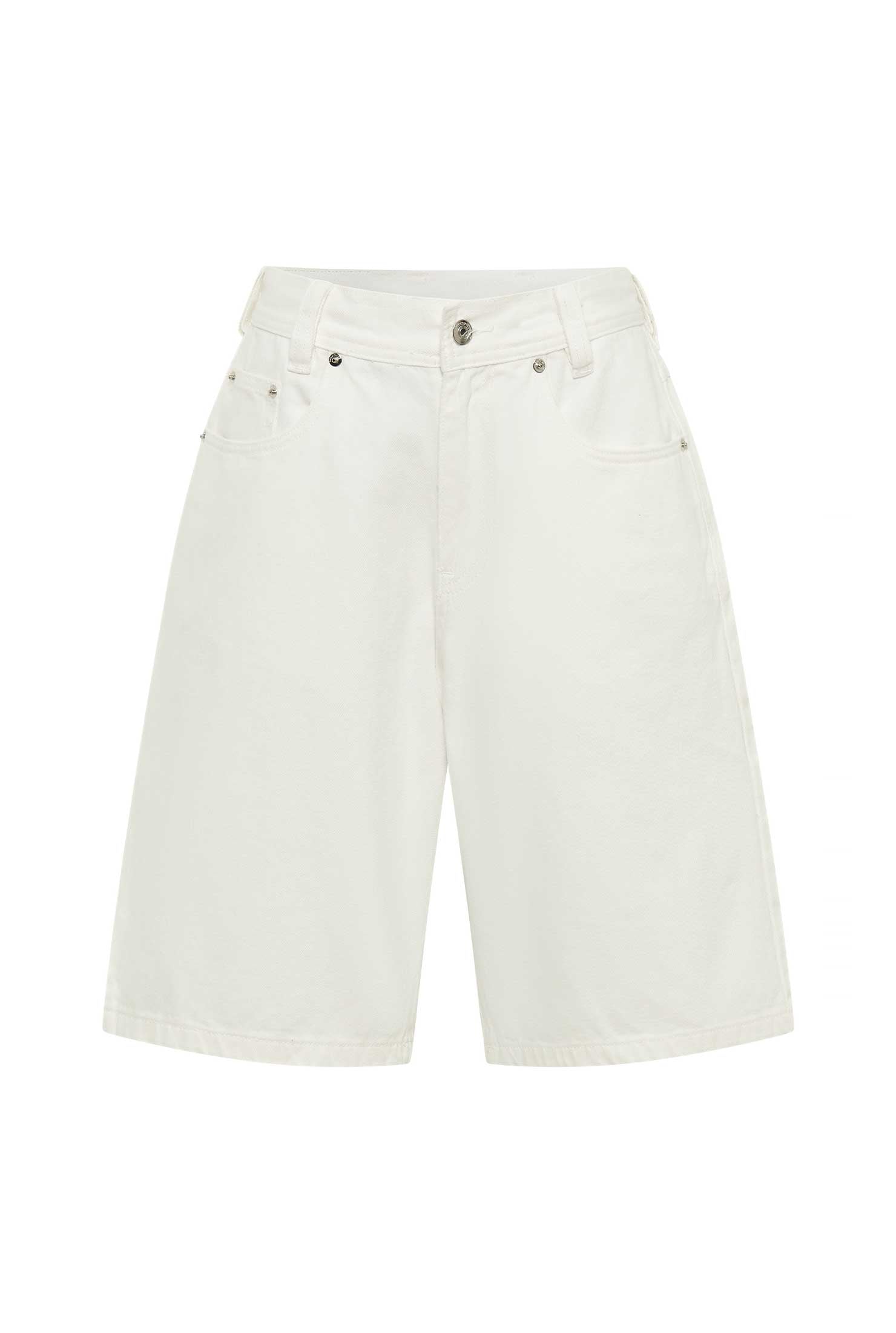Maxwell White Shorts for Men - Comfortable Casual Wear for Gym, Running & Everyday Use
