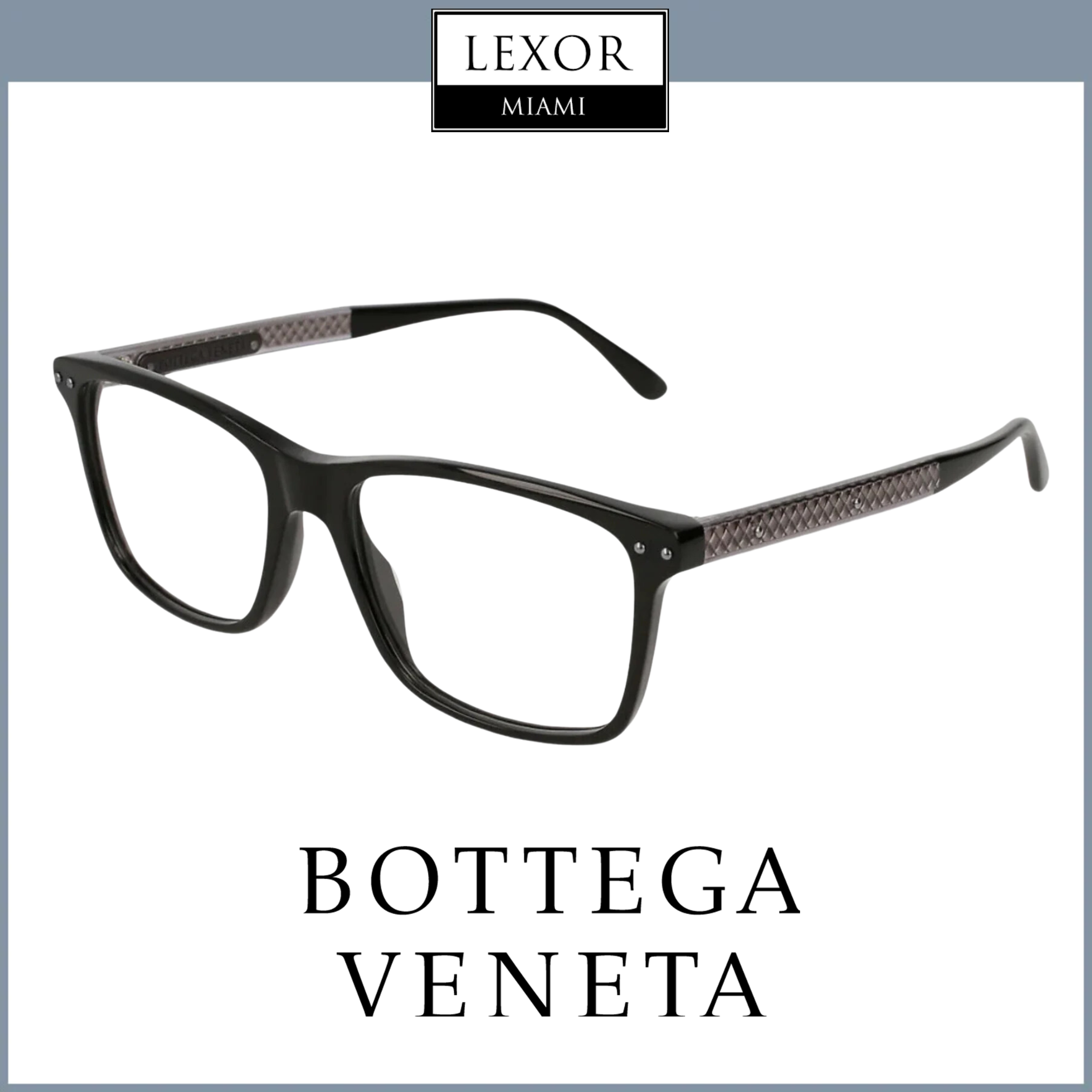 Bottega Veneta BV0130OA 001 Men's Designer Optical Glasses - Premium Eyewear for Business & Casual Wear
