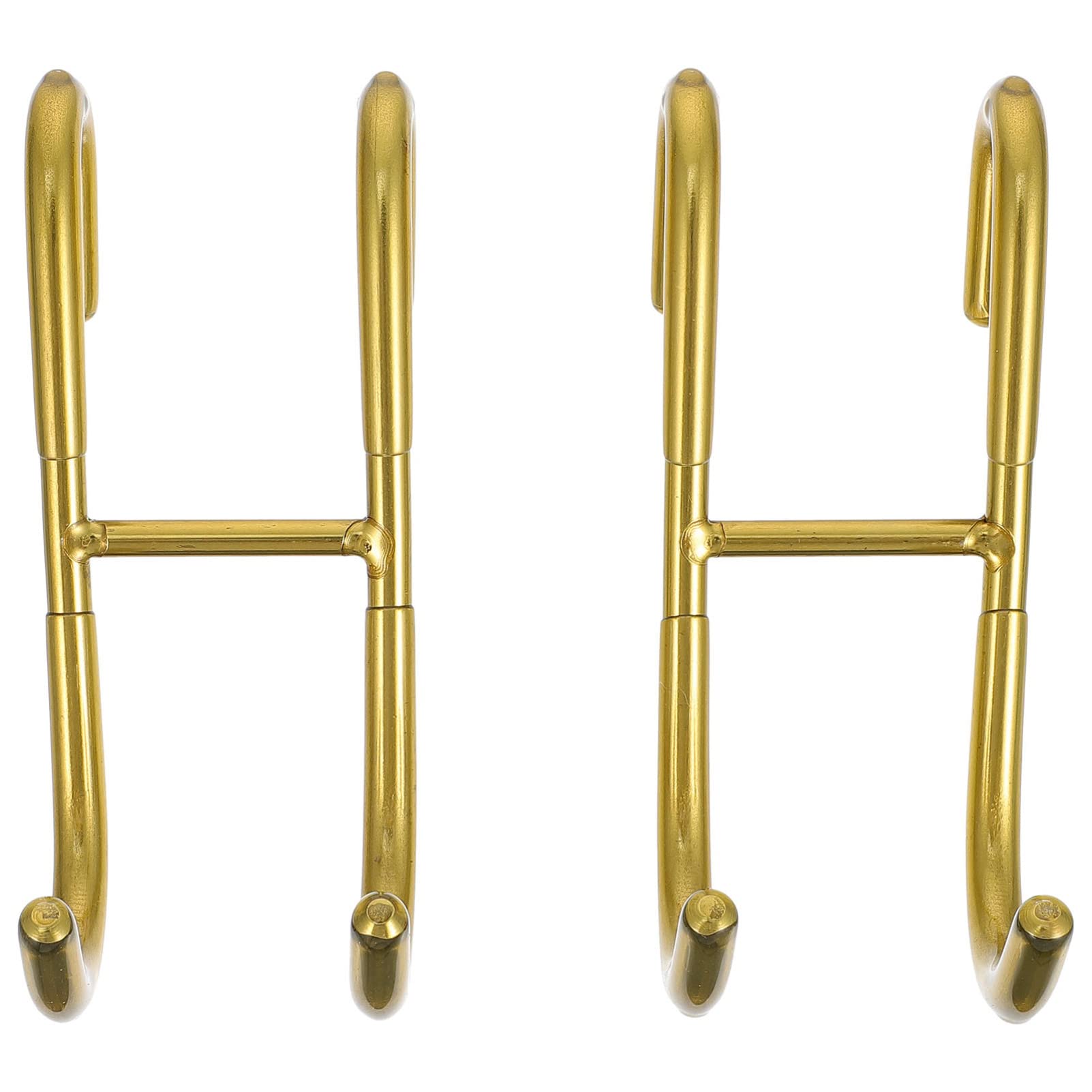 DOITOOL 2-Pack Gold Shower Door Hooks for Frameless Glass Shower - Over The Door Towel Hooks for Bathroom - Perfect for Hanging Towels, Robes & Accessories in Modern Showers