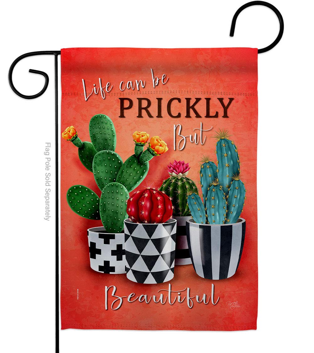 Southwest Desert Cactus Garden Flag - Double-Sided Yard Decor for Home & Gifts