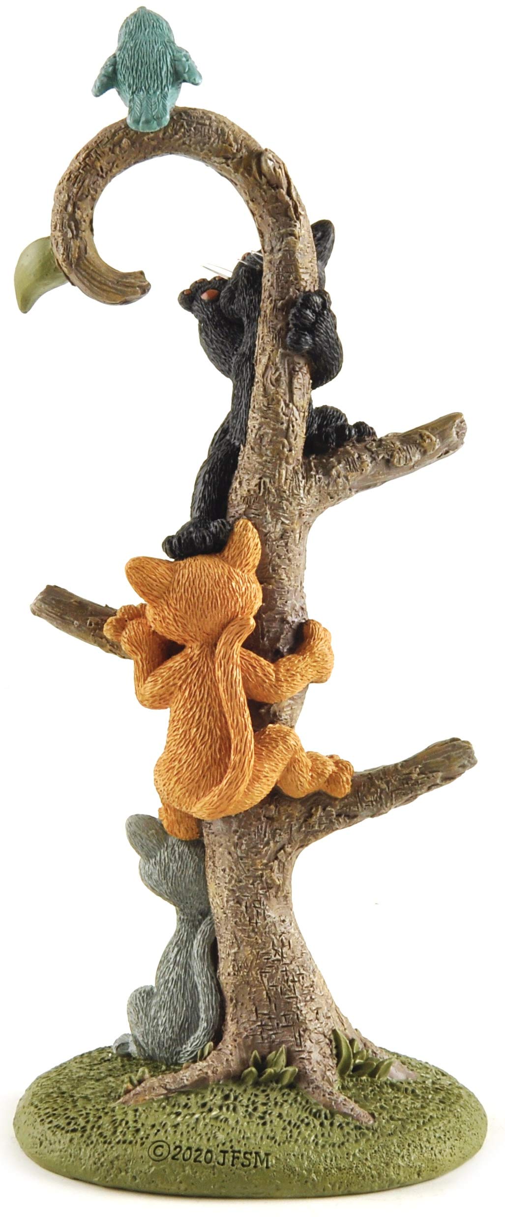 Happy Cat Climbing Tree Ring Holder - Cute Cat Lover Gift for Women & Girls - Home Decor