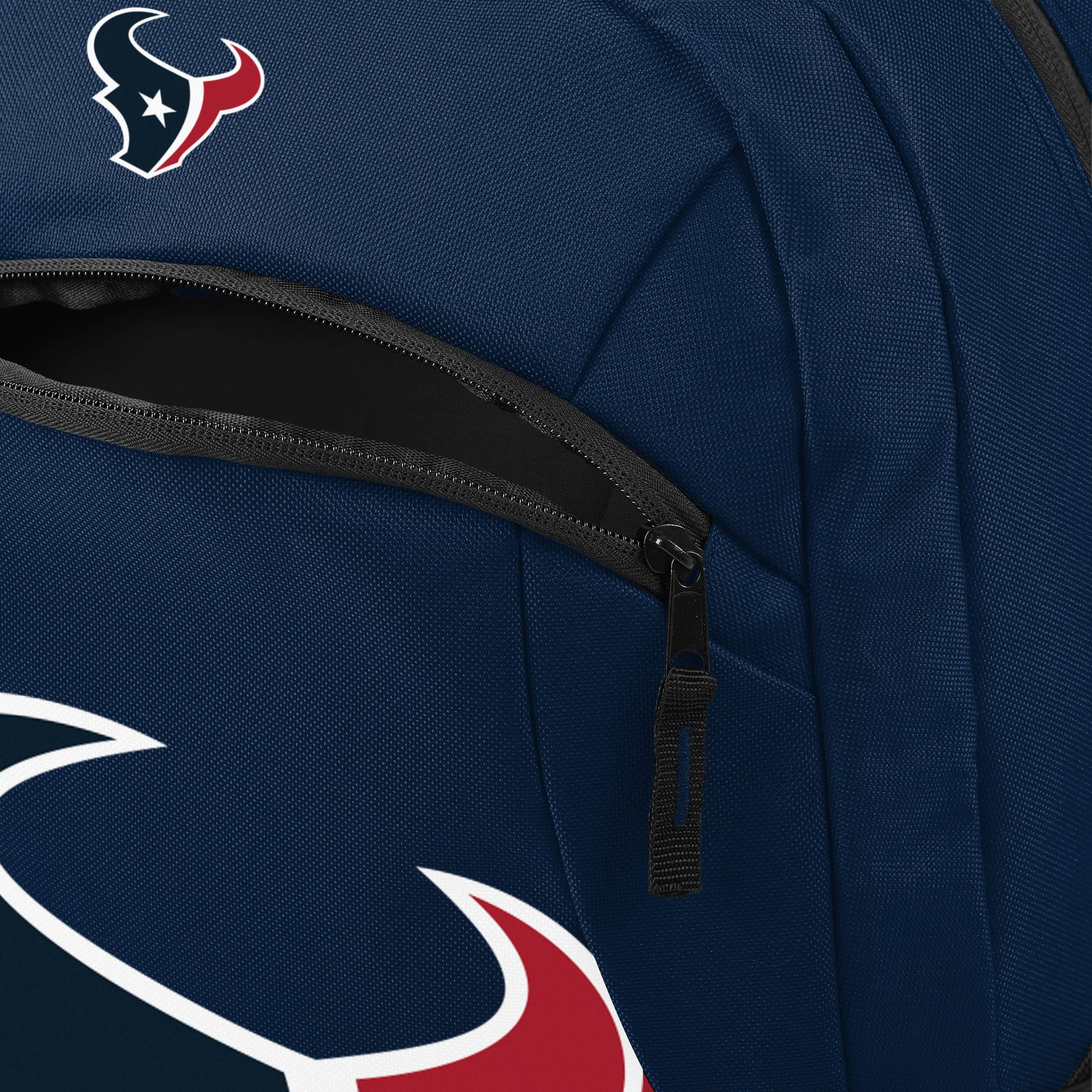 FOCO NFL Team Logo Action Backpack - Waterproof Durable School & Travel Backpack for Men & Women - Perfect for Sports, Gym, Hiking & Outdoor Activities